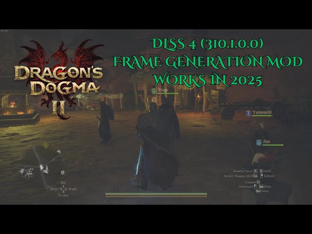 Dragon's Dogma 2 - DLSS 4 (310.1.0.0) Frame Generation Mod 3060Ti in 2025