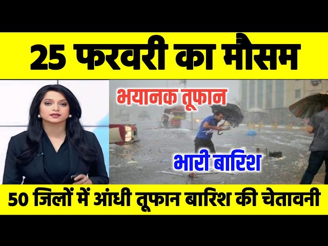 25 फरवरी का मौसम। Today weather update, aaj ka mousam, louknow weather, skymet weather।