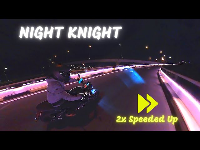 【5K VR-360】2X SPEED UP NIGHT RIDE丨RIDE WITH AGGRESSIVE BGM丨AGGRESSIVE CITY ROAD RIDE丨LONE WOLF RIDER