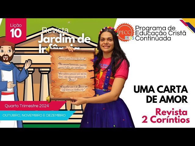 PRÉ-AULA EBD - JARDIM DE INFÂNCIA - LIÇÃO 10 ”UMA CARTA DE AMOR”.