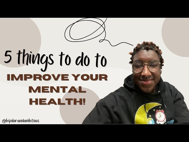 5 small habits to improve your mental health before 2025!