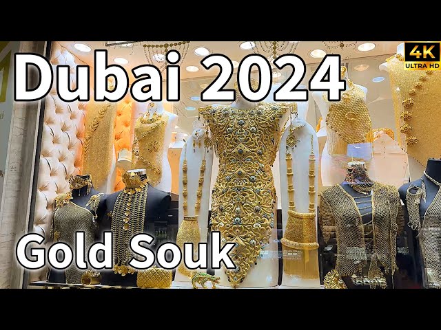 Dubai Gold Souk 🇦🇪 World’s Largest & Cheapest Gold Market Only in Deira Dubai [ 4K ] Walking Tour