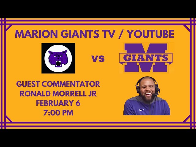 Marion Vs. Muncie Central Boys Varsity Basketball Feb 6th