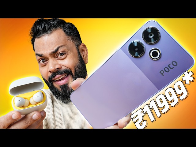 POCO M6 Plus 5G Unboxing & Quick Review ⚡ SD 4 Gen 2 AE, Glass Back @₹11,999*