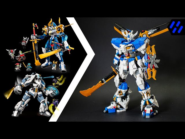 Turn Ninjago Mechs into Gundam! | Amazing Sengoku Hi-Nu Gundam MOC | Lego 71738 + 71785 Combination