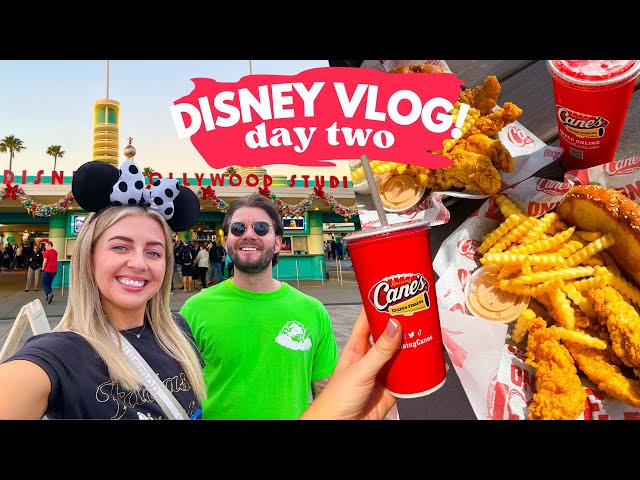 WALT DISNEY WORLD VLOG!✨ DAY 2  Hollywood Studios | Oga's Cantina | Raising Canes | Outlet Shopping