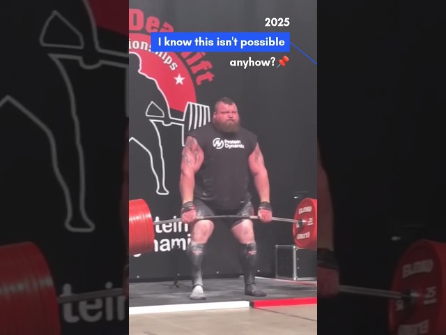 is this possible for normal human eddie hall deadlift? #gym