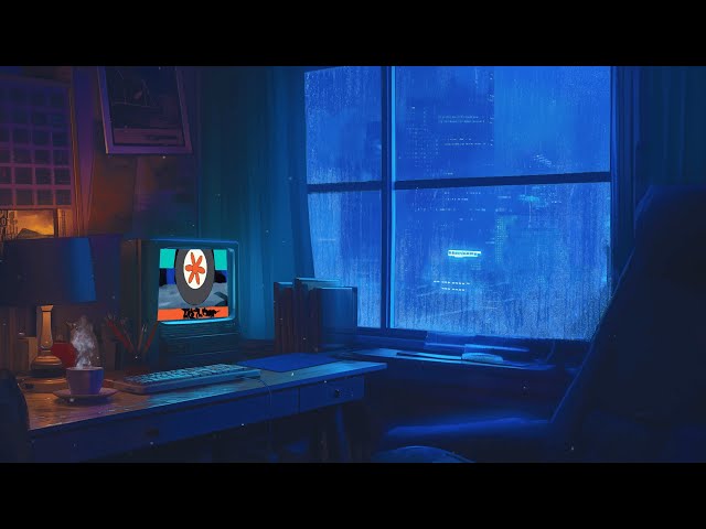 Vintage Lofi Hip Hop Beats 🎶 1980s & 90s Vibes & Retro Room Ambience 📺 Lofi Rain Playlist