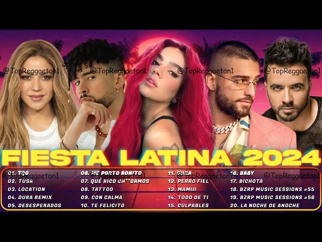 Pop Latino 2024 - Karol G, Feid, Luis Fonsi, Sebastian Yatra, Nacho, Wisin, Daddy Yankee, Maluma...