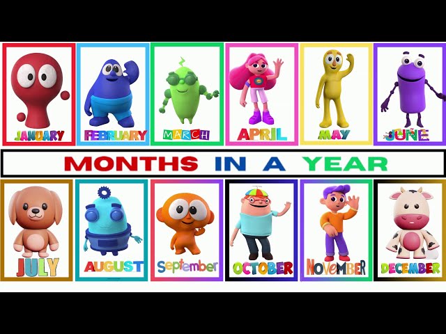 Learn the 12 MONTHS of the Year with this Catchy Song | Kids Music!