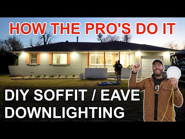 I Doubled My Money With This Home Improvement: DIY Soffit / Eave Lighting