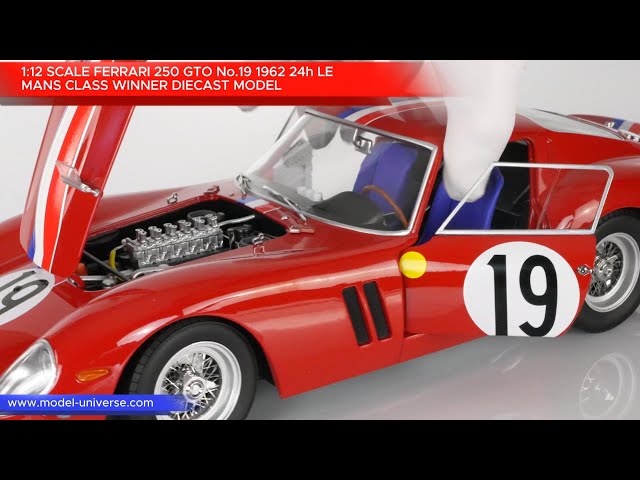 1:12 Ferrari 250 GTO No.19 24h Le Mans Class Winner 1962 Diecast Model by KK Scale