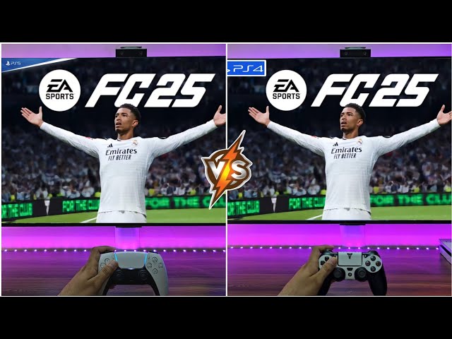 EA FC25 (PS5 Vs PS4) Comparison