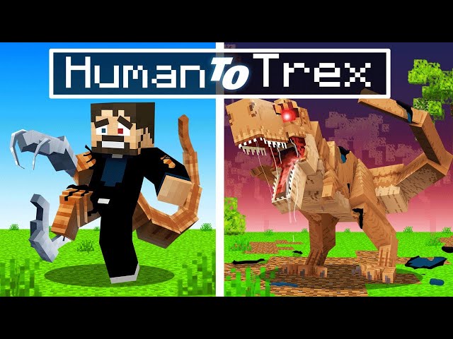 Transforming into Dinosaurs in Minecraft