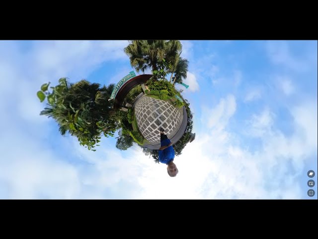 Paradise Hot Springs La Fortuna de San Carlos Costa Rica in 360 degree video with Volcano Arenal