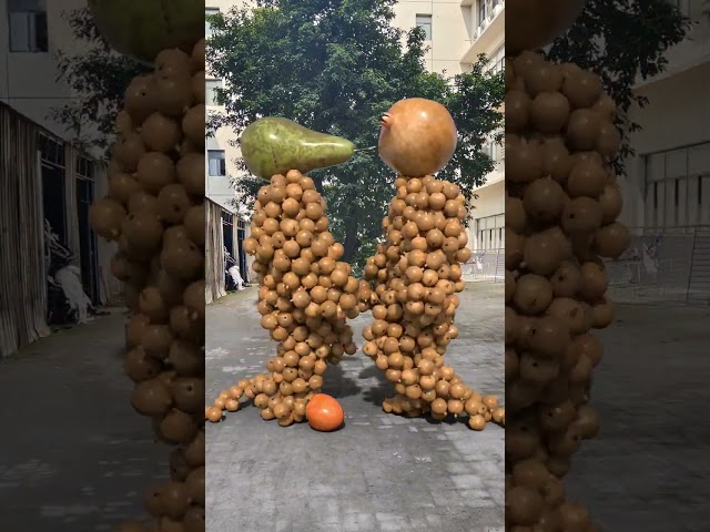 Vegetables and fruits collision special effects c4d animation special effects