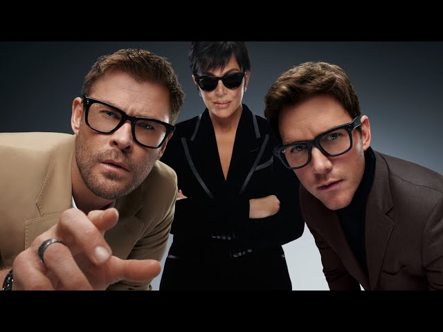 Chris Hemsworth, Chris Pratt, and Kris Jenner in the Art Gallery with #RayBanMeta