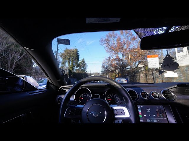 MUSTANG GT 5.0 CUTTING UP IN RUSH HOUR TRAFFIC POV