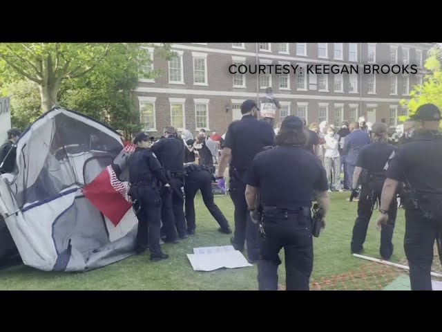 UGA under fire over handling of protest