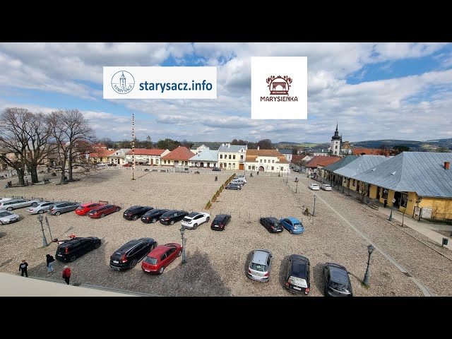 Stary Sącz Rynek na żywo - Restauracja Marysieńka - LIVE 4K - www.starysacz.info