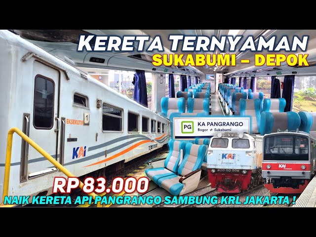 KERETA TERNYAMAN SUKABUMI DEPOK !! Naik KA Pangrango Eksekutif & KRL Commuter Line Terbaru 2025