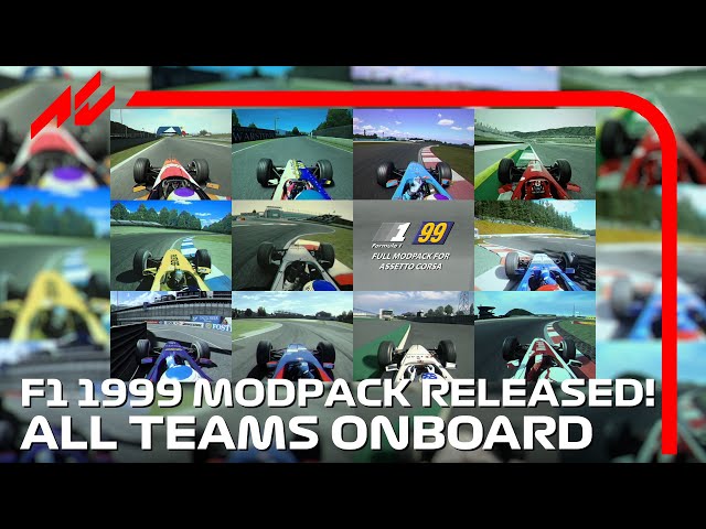 F1 1999 Modpack Showcase [With Download Link] | All Teams Onboard | #assettocorsa