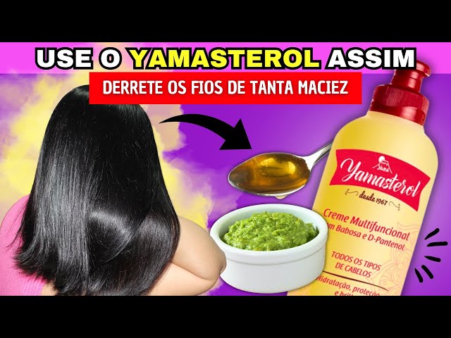 LISO DE LUXO! MISTURE ISSO NO YAMASTEROL E SEU CABELO VAI FICAR LISO E SEDOSO NA HORA