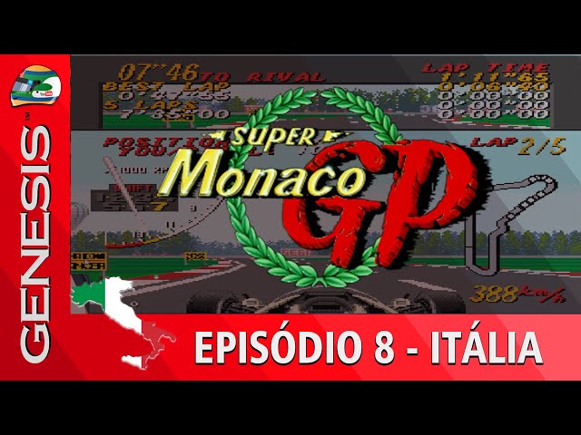 Acelerando com Super Danilo no Super Monaco GP do Mega Drive - GP Itália - pt7