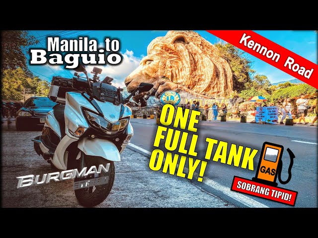 Manila to Baguio Ride ONE FULL TANK! | Kennon Road | Suzuki Burgman Street 125 | Motorcycle