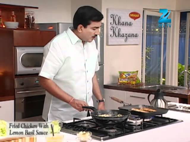 Khana Khazana - Ramzan Special - Fried Chicken with Lemon Basil Sauce - Sanjeev Kapoor - Zee TV