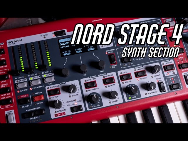 Nord Stage 4 Synth Section Overview | Nord Wave 2 Synth