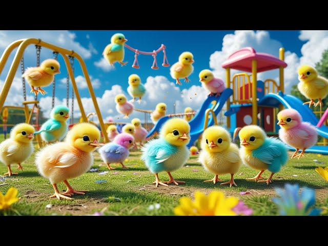 World Cute Chickens, Colorful Chickens, Rainbows Chickens, Cute Ducks, Cat,Cute Animals🐤🐣🦆🐟 Rabbits