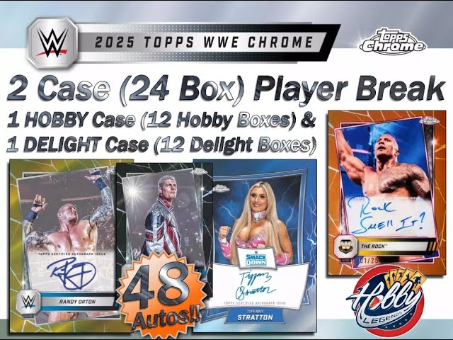 2025 Topps CHROME WWE 2 Case (24 Box) Player Break #5 eBay 02/10/25