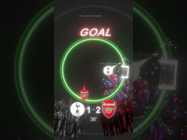 TOTTENHAM vs ARSENAL🤯#footballmarbles #footballedit #neonarcade #arsenal #tottenham