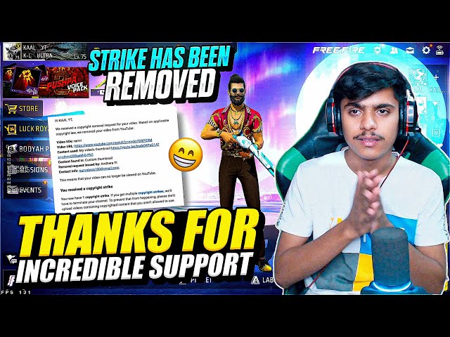 Finally strike remove Ho Gaya || thanks to all ❤️ ||  Fake stricke