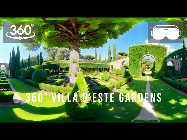 360 Travel By 365 Edits VR Trip of Villa d'Este Gardens in Italy