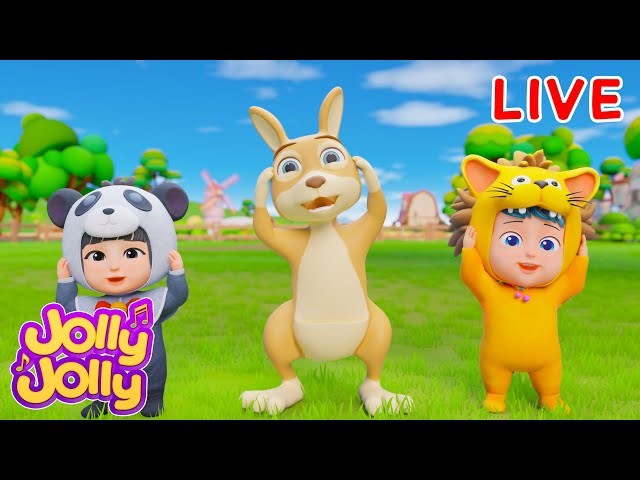 Exercise for Kids - Head shoulders knees and toes | Jolly Jolly & Friends - Best Songs!