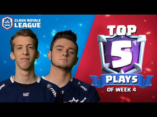 Top 5 Plays of CRL West Week 4! | Clash Royale League