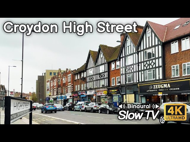 A Midweek Afternoon on Croydon High Street - Slow TV in 4K HDR