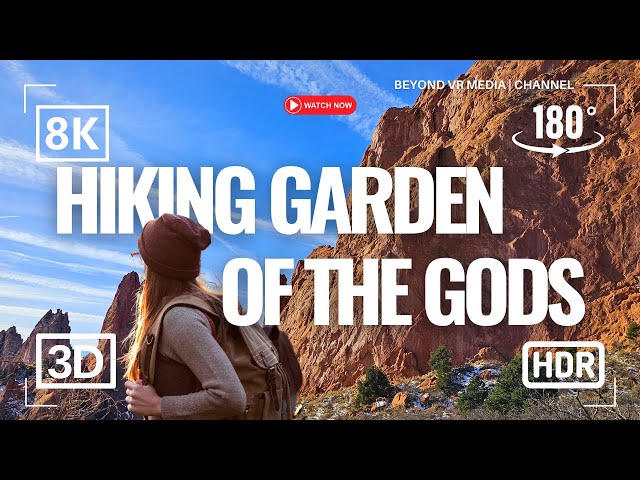 Hiking Garden of the Gods in VR 180 3D. Colorado Springs.