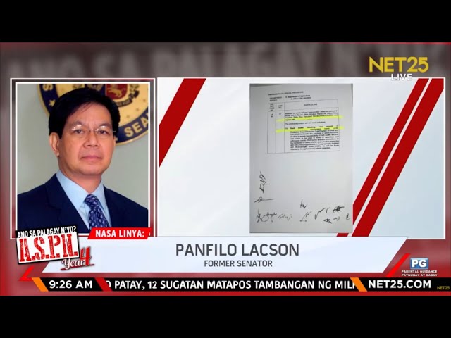 PING LACSON on ‘Blanks’ in 2025 Budget; Reported Chinese Spy: Interview on NET25