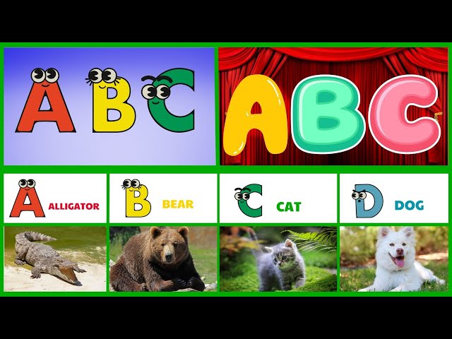 ABC Song for kids Alphabet A to Z  | ABC Song with Animals | ABC Song