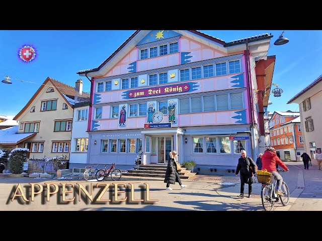 APPENZELL SWITZERLAND ✨ Great place in Switzerland / Train from Gais to Altstätten / WALKING TOUR 4K