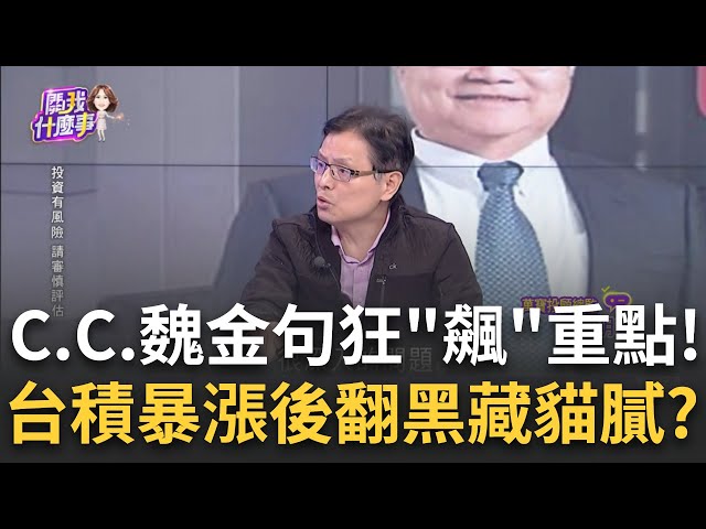 台積電法說利多大驚奇!股價一度暴漲竟翻黑!發生什麼?魏哲家預告2025再強勁成長 金句再喊營收要破2千億美元│陳斐娟 主持│20250117│關我什麼事 feat.蔡明彰