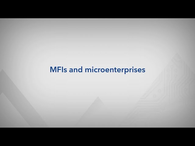 MFIs and microenterprises