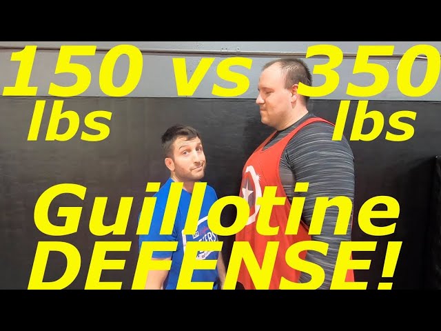 GIANT 350lb Guillotine Choke VS 150lb BJJ Black Belt!