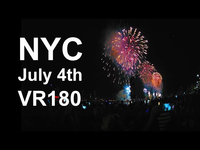 [VR180 3D] NYC July 4th Fireworks