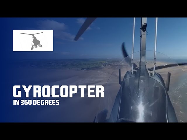 Gyrocopter in 360° over Liverpool