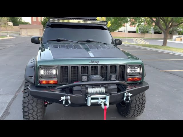 BUILT Forest Green 1999 Jeep Cherokee XJ!