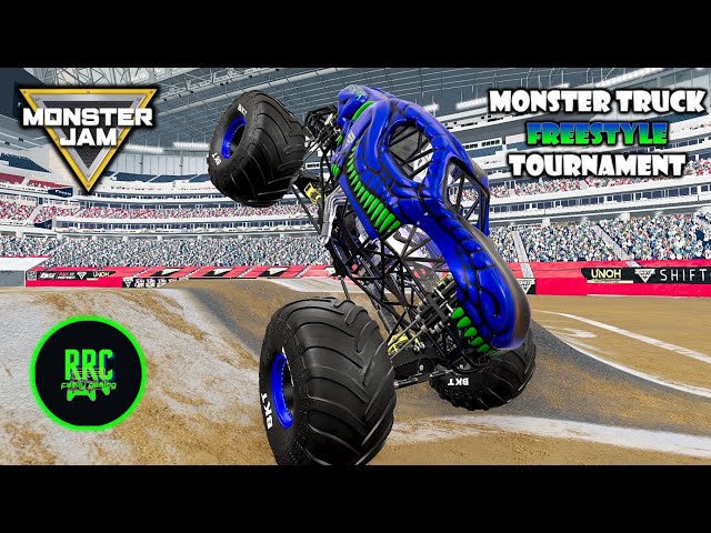 Monster Jam BeamNG Drive Monster Truck Tournament Freestyle & Crash Event! RRC Family Gaming #22